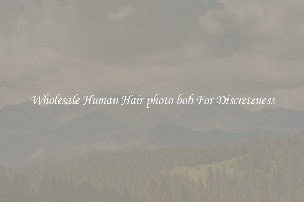 Wholesale Human Hair photo bob For Discreteness