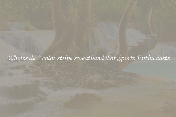 Wholesale 2 color stripe sweatband For Sports Enthusiasts