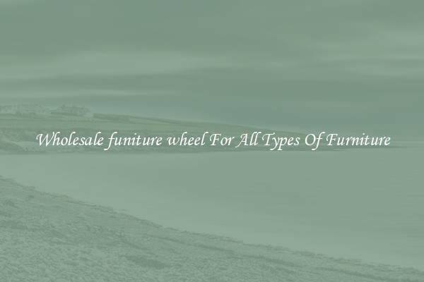 Wholesale funiture wheel For All Types Of Furniture