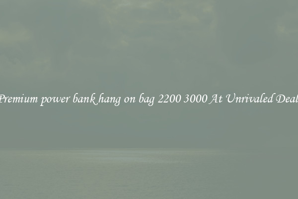 Premium power bank hang on bag 2200 3000 At Unrivaled Deals