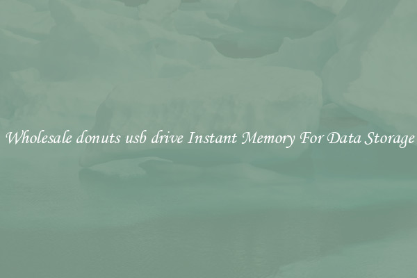 Wholesale donuts usb drive Instant Memory For Data Storage