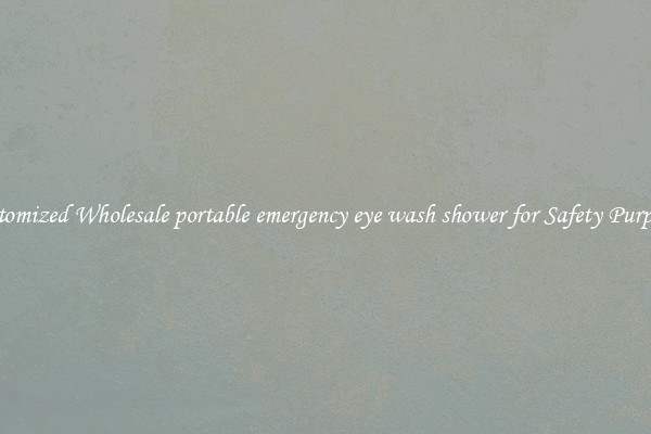 Customized Wholesale portable emergency eye wash shower for Safety Purposes