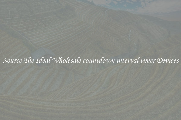 Source The Ideal Wholesale countdown interval timer Devices