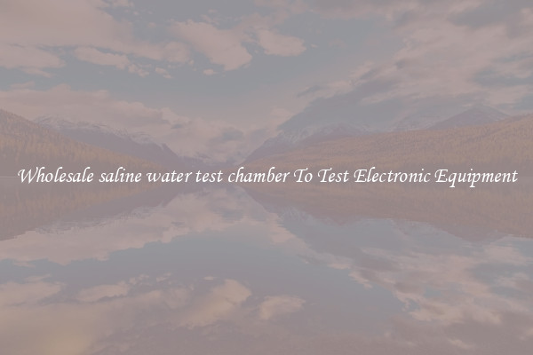 Wholesale saline water test chamber To Test Electronic Equipment