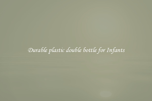 Durable plastic double bottle for Infants