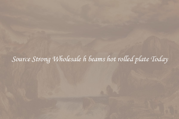 Source Strong Wholesale h beams hot rolled plate Today