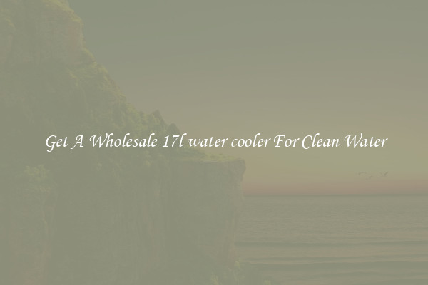 Get A Wholesale 17l water cooler For Clean Water