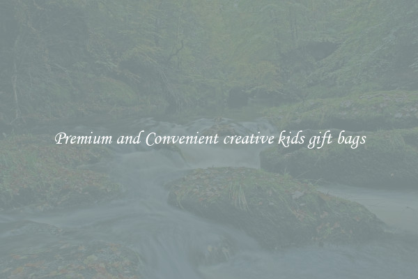 Premium and Convenient creative kids gift bags