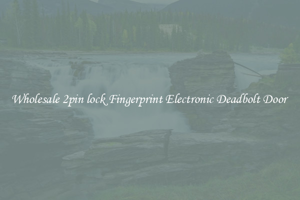 Wholesale 2pin lock Fingerprint Electronic Deadbolt Door 