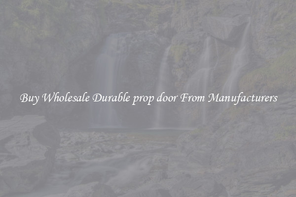Buy Wholesale Durable prop door From Manufacturers